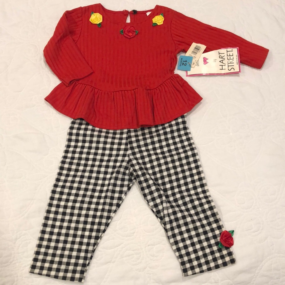 NWT Vintage Hart Street Fall Outfit Sz 12mos